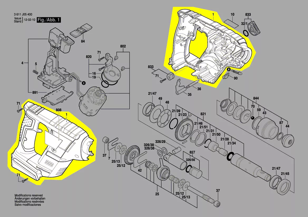 Coquille réf. 1 615 104 164 Bosch